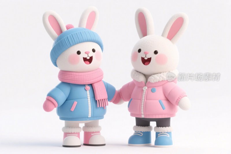 可爱卡通兔子玩偶