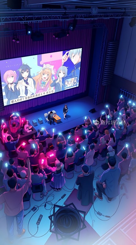 动漫人物演唱会现场