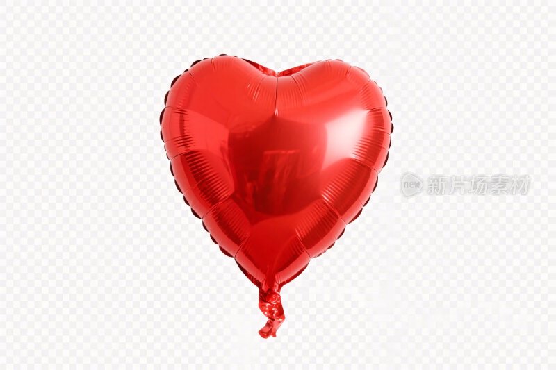 红色爱心气球插画
