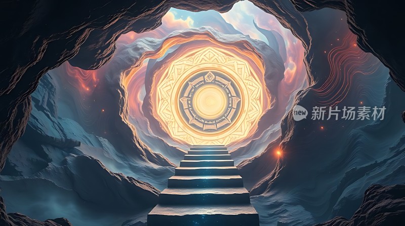 神秘通道通往未知世界的阶梯
