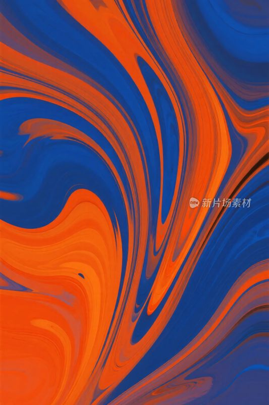 抽象色彩漩涡插画