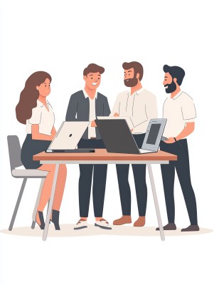 商业职场团队合作会议