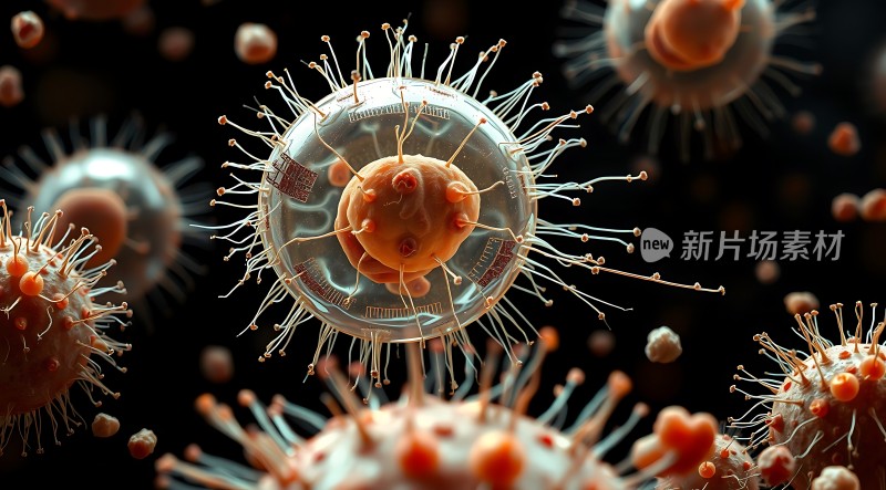 新片场素材 病毒入侵