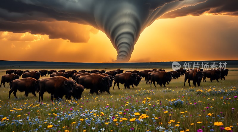 草原上的龙卷风