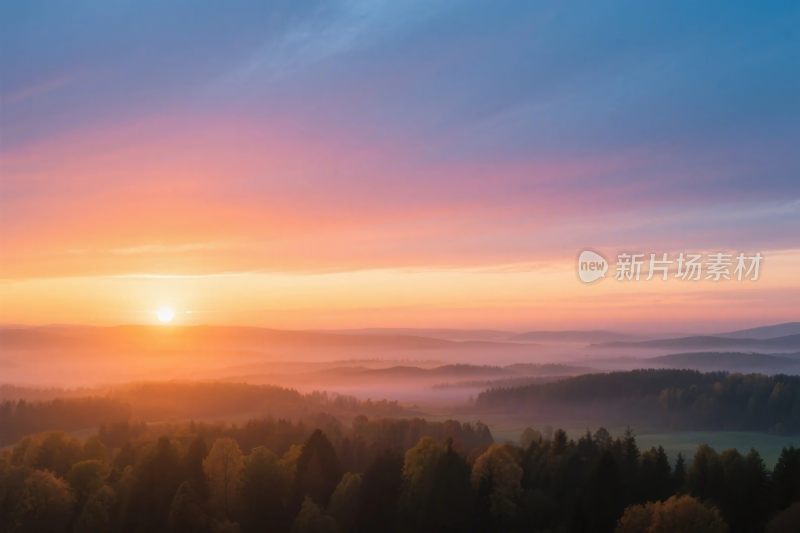 自然风景日出景观