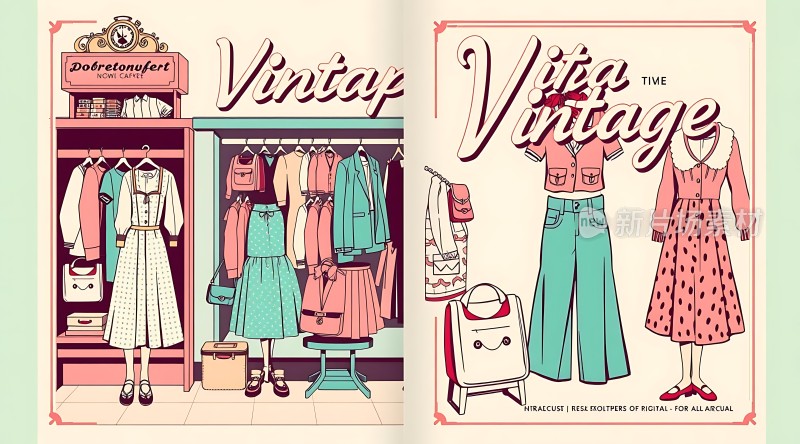 复古时尚经典穿搭