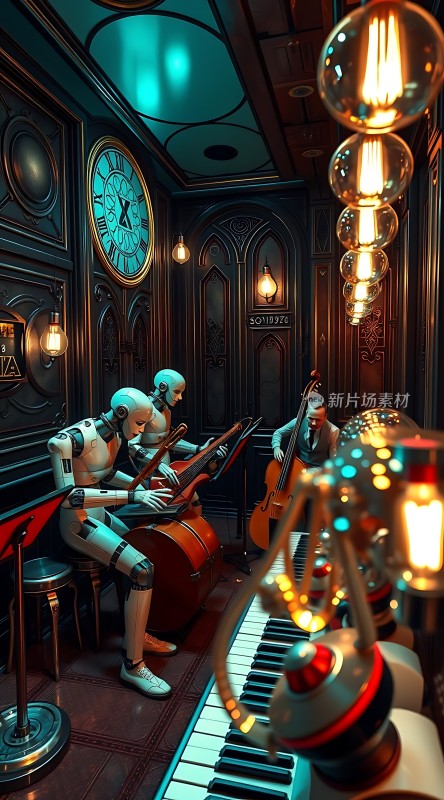 机器人乐队演奏音乐会
