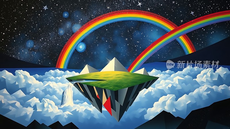 彩虹下的神秘岛屿