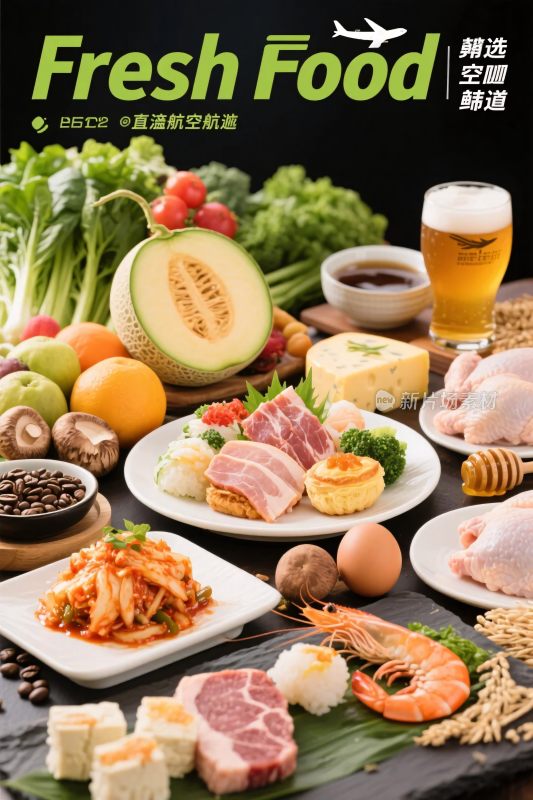 食材美食丰富展示