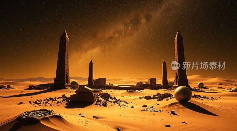 沙漠中的神秘遗迹