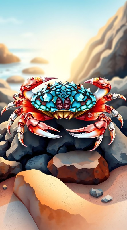 海边的宝石螃蟹
