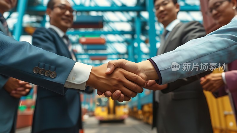 商务合作握手共赢