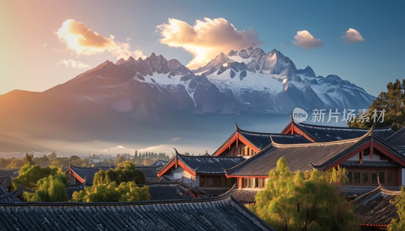 丽江玉龙雪山晨曦