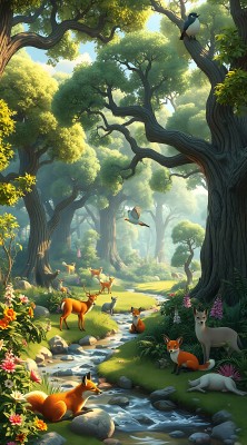 森林秘境动物和谐共处 森林秘境动物和谐共处