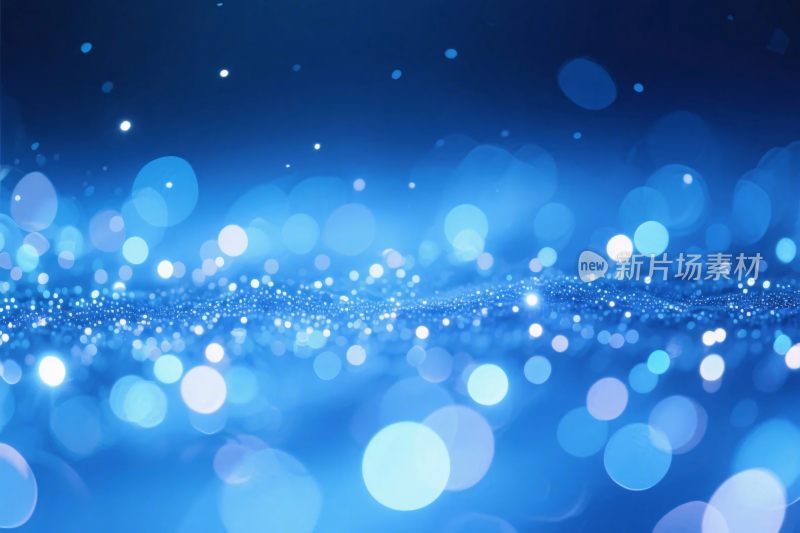 蓝色梦幻光斑背景