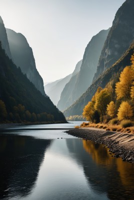 山在背景中高清图片