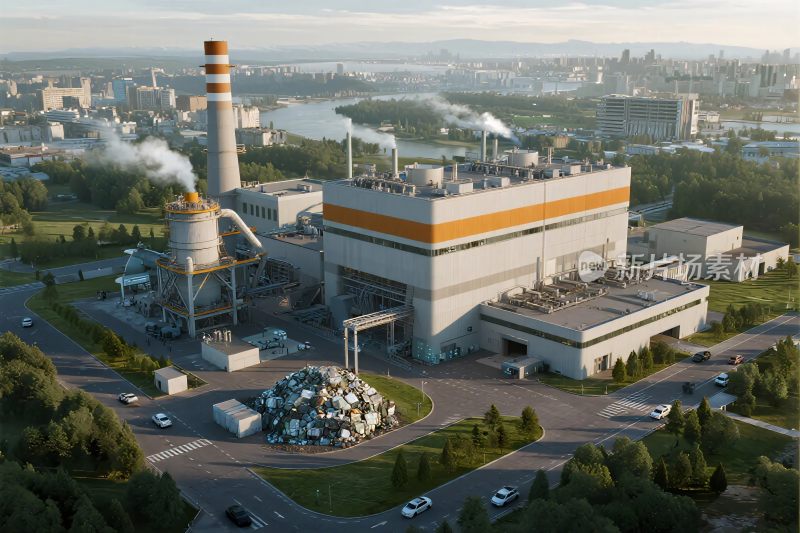 工业设施鸟瞰图