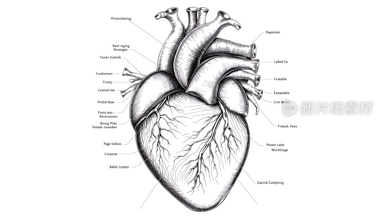 心脏解剖结构图