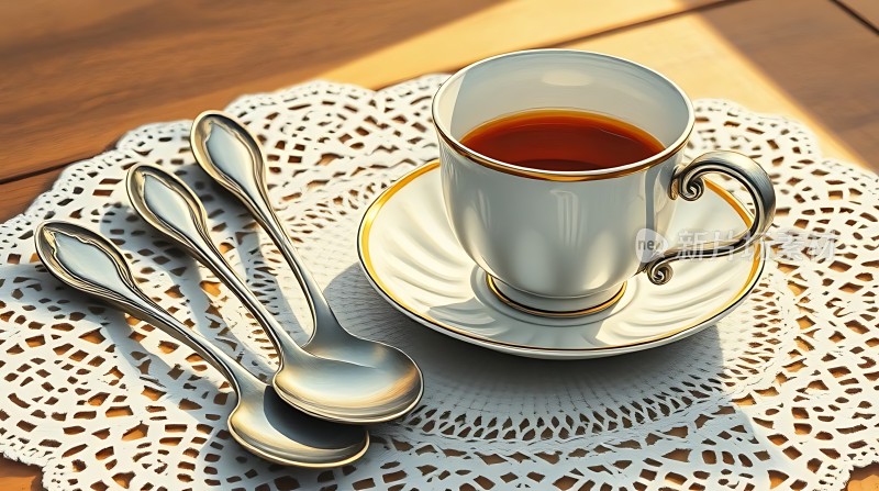 阳光下的咖啡时光