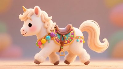 可爱的卡通独角兽小马 可爱的卡通独角兽小马