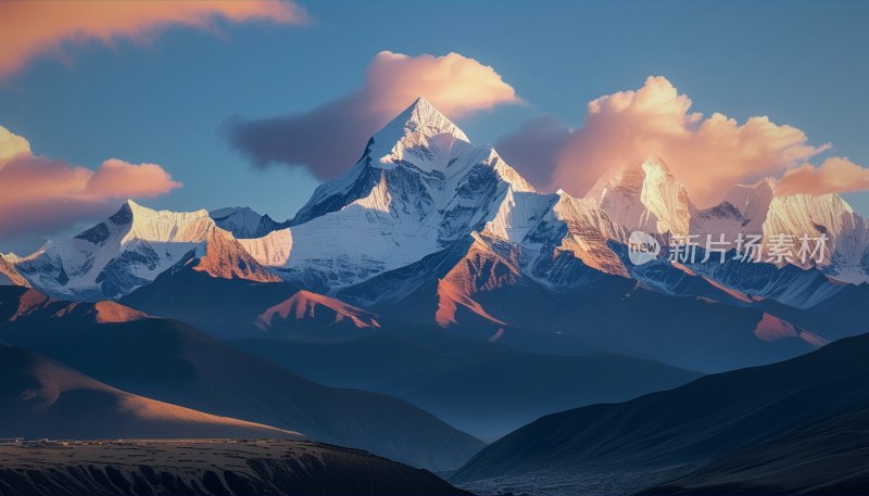 珠峰日喀则晨曦