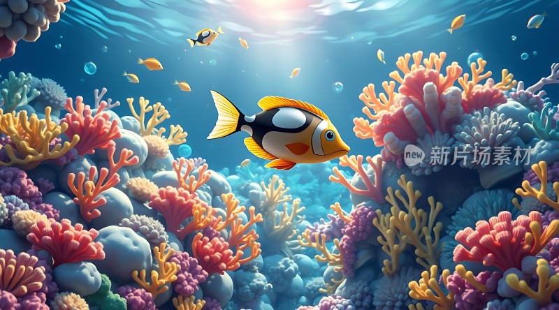 五彩珊瑚海中游