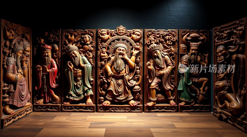 木雕神像艺术展