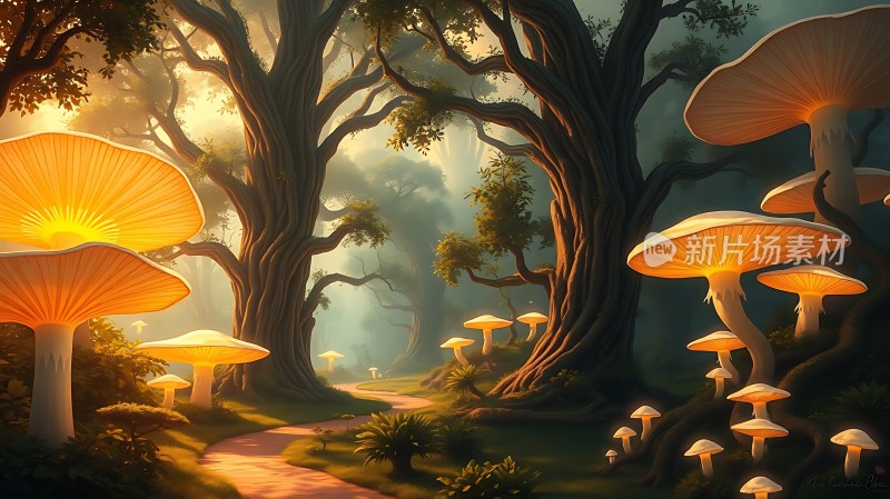 神秘森林光影之旅