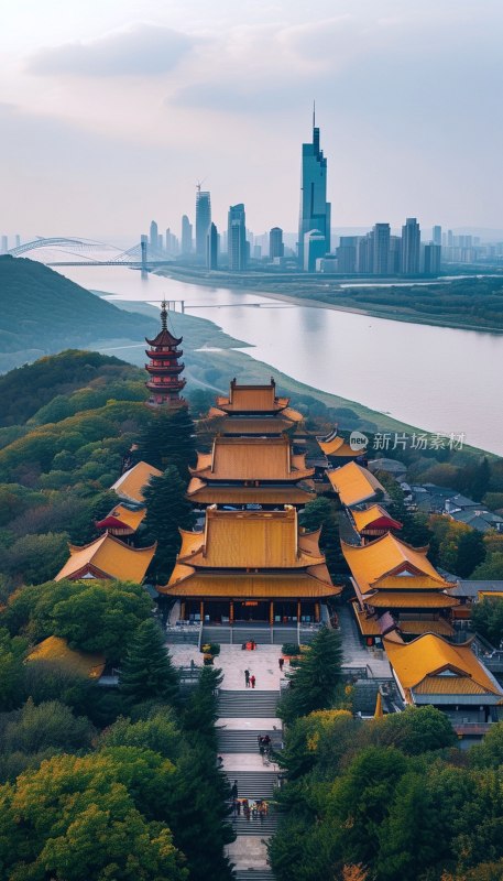 南京栖霞山航拍