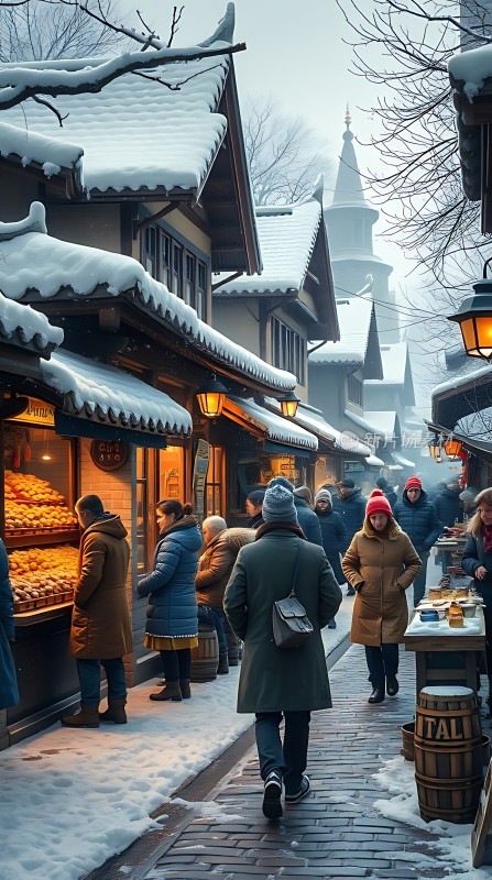 冬日集市暖意融融