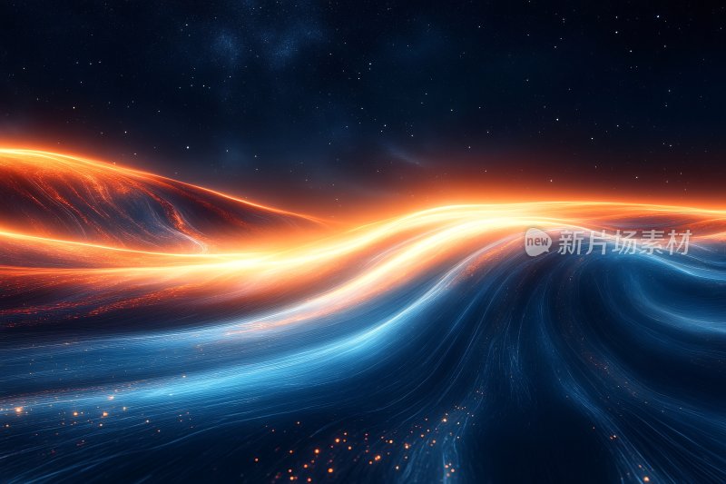 绚丽光影流动背景图