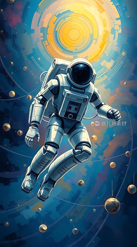 宇航员探索宇宙之旅