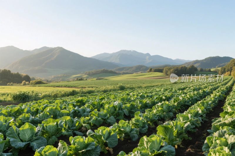 田园山峦田园风景