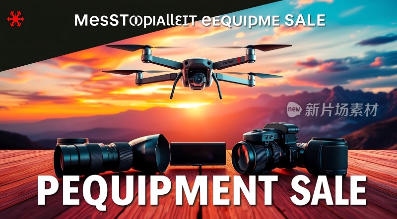 新品摄影器材大促无人机相机等你来抢！
