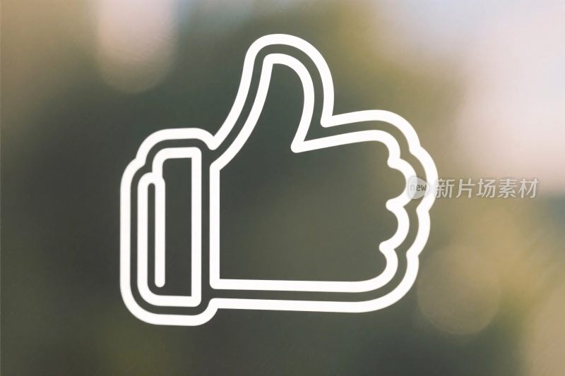 点赞手势图标插画