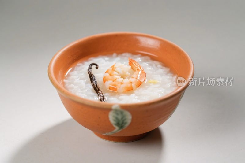 虾仁粥美食特写