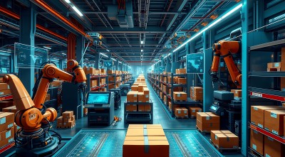 智能仓储机器人高效作业