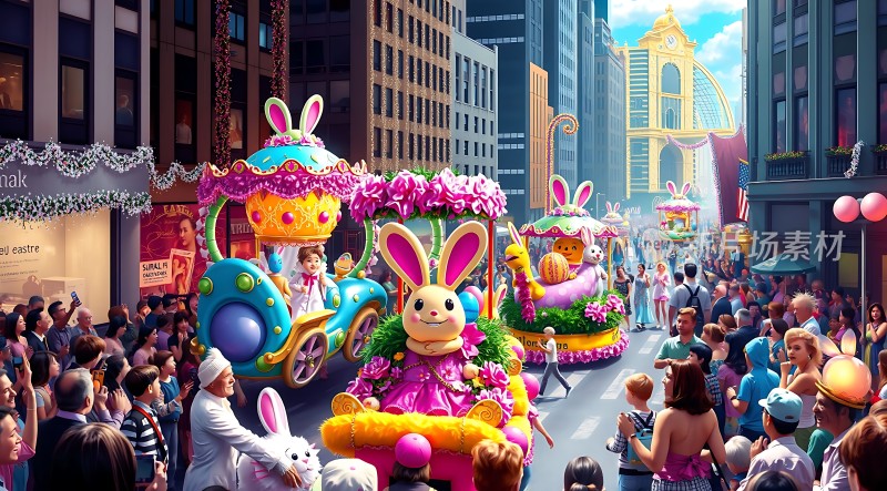 彩车游行欢乐节