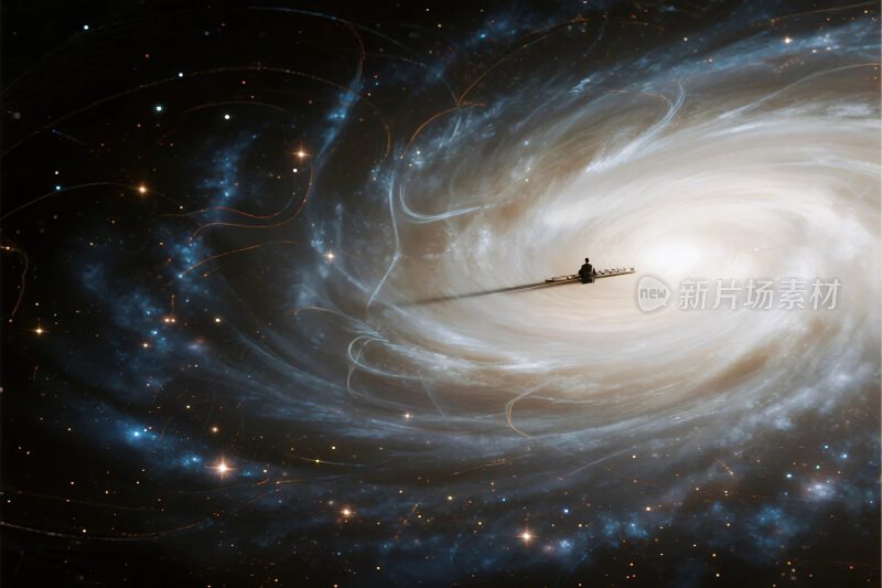 宇宙螺旋星系景观