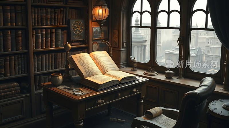 古董书房里的智慧之光