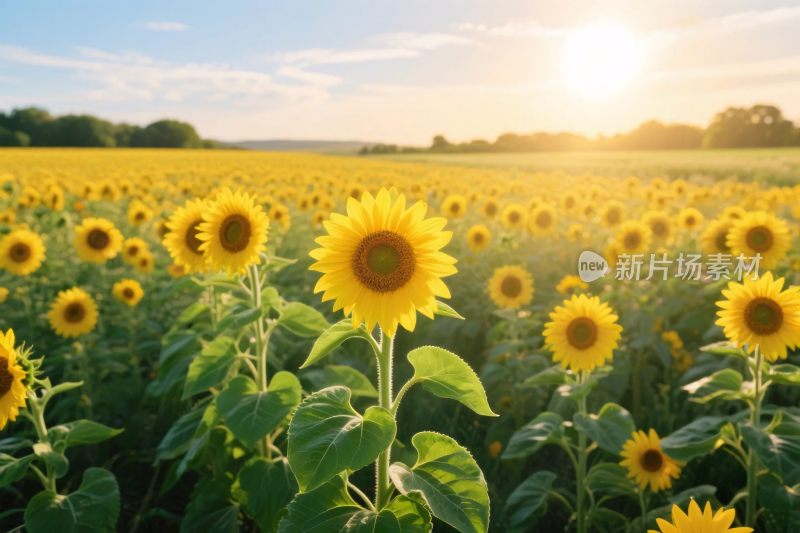 向日葵田园风景图