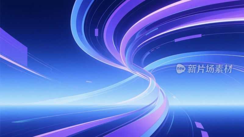 蓝紫色动感线条背景图