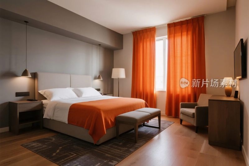 现代简约酒店客房
