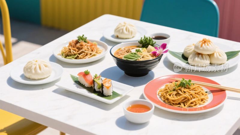 美食餐点展示图