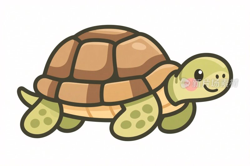 可爱卡通乌龟插画