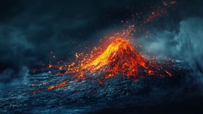 岩浆火山喷发