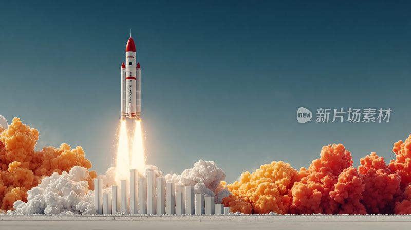 火箭发射升空场景