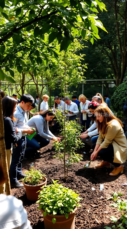 植树节共植希望之树共享绿色未来