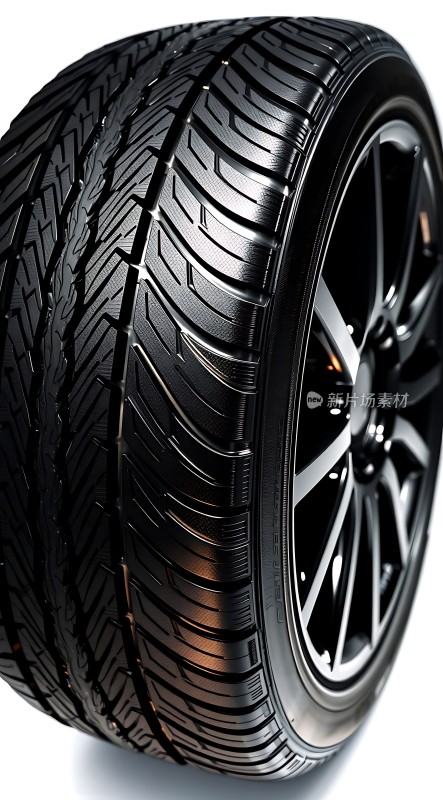 黑色轮胎与轮毂的结合展现运动与时尚