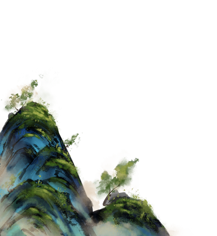 中国风山水免抠元素